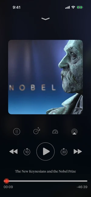 Foreign Policy’s podcast player, with playback, sleep timer and speed controls.