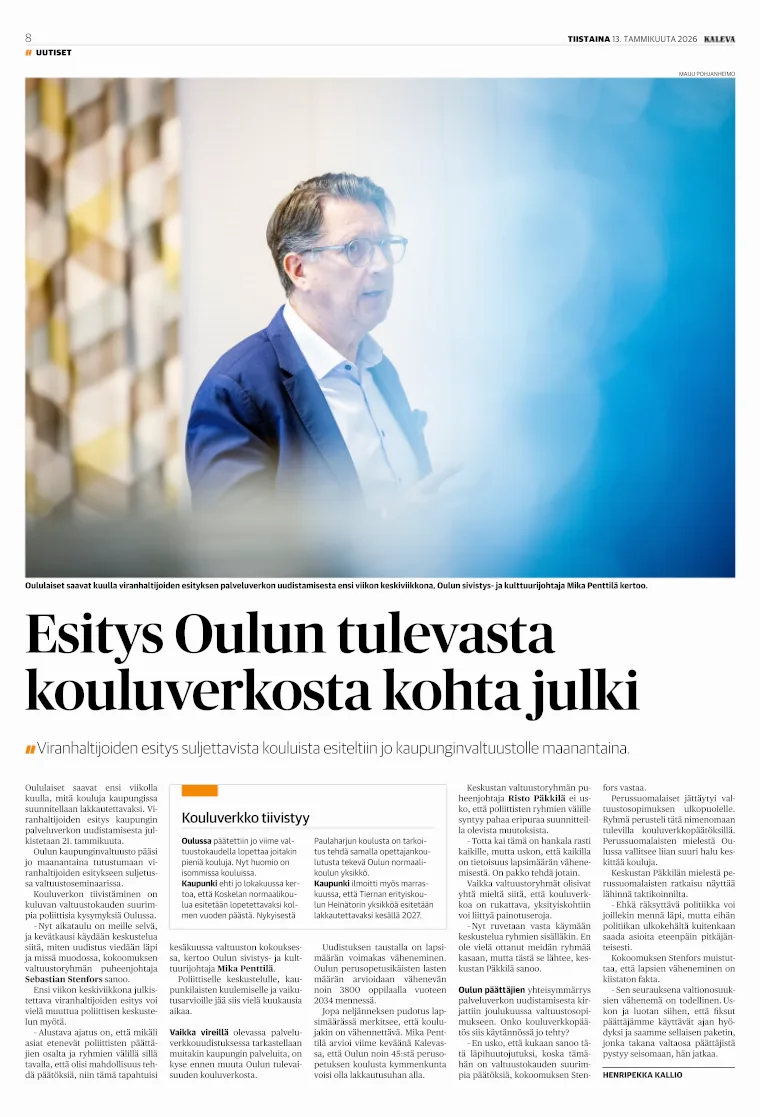 Kalevan sivu 8