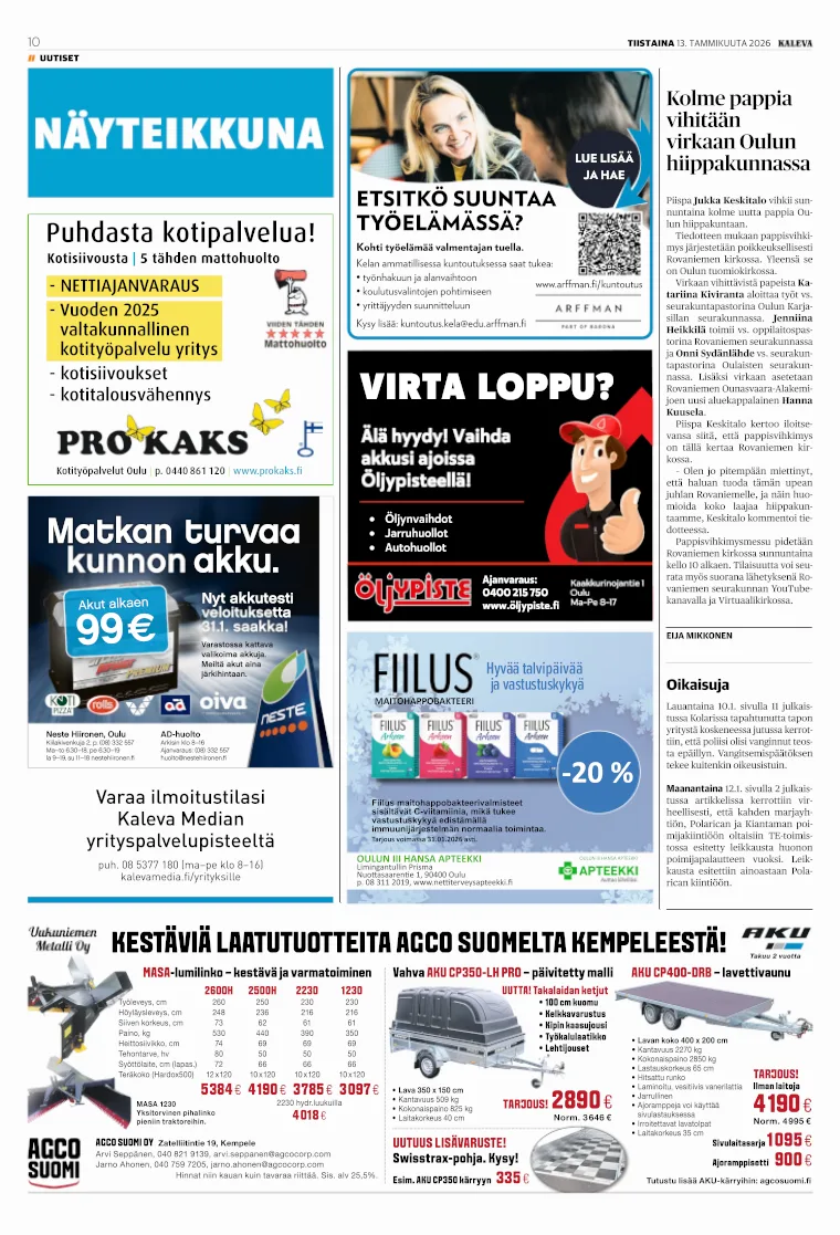Kalevan sivu 10