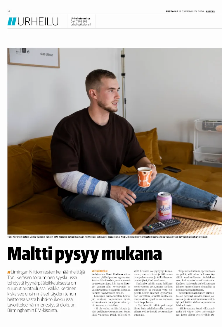 Kalevan sivu 14