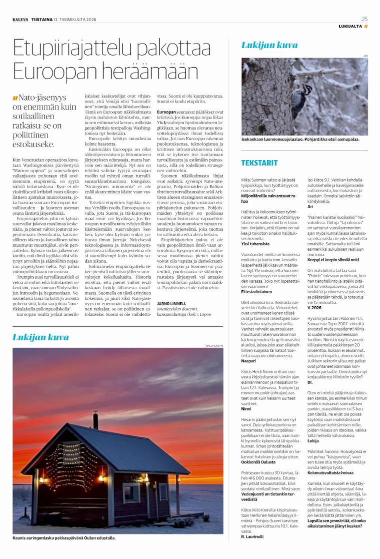 Kalevan sivu 25